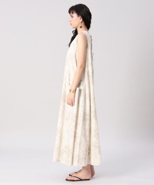 セール Ined30th スタイリスト 辻直子コラボ マーブルプリントワンピース 辻直子さん着用レングス 132cm イネド Ined Magaseek