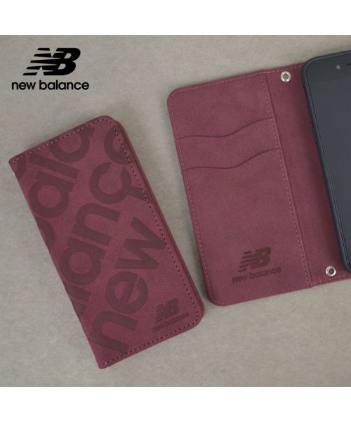 new balance(ニューバランス)/iphoneSE3 ケース 手帳型 iPhoneSE2/8/7/6s/6 ニューバランス New Balance 手帳ケース スタンプロゴスエード スマホケース/img23