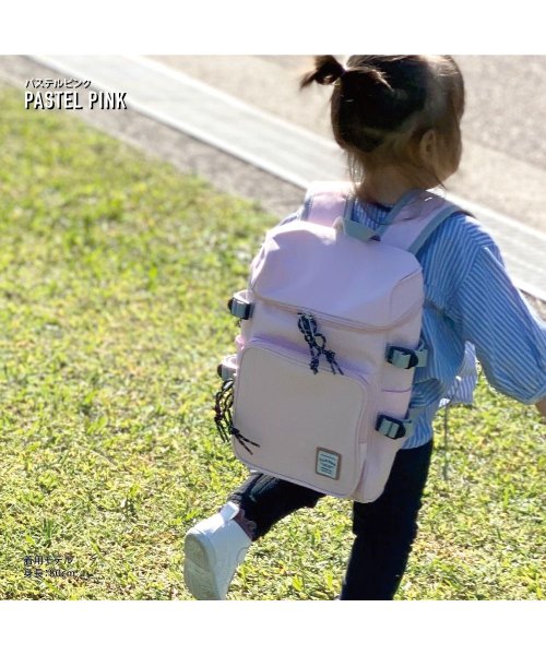 RUNNER(ランナー)/エリー リュック キッズ 子供 こども 女の子 小学生 遠足 塾 チェストベルト 肩ズレ防止 名札入れ 親子 通園 旅行 リュックサック バックパック/img09