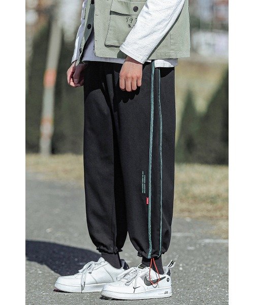 HOOK(HOOK（フック）)/HOOK　サイドライン・裾紐付きジョガーパンツ/img03