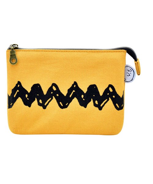 スヌーピー ポーチ 小物入れ レディース 女子 帆布 キャンバス 2ルーム ファスナー グッズ チャーリー ブラウン 可愛い かわいい ランナー Runner Magaseek