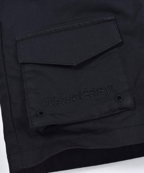 WASK(ワスク)/5分丈 ツイル + メッシュ 刺繍 ポケット クライマーパンツ (100~160/img05