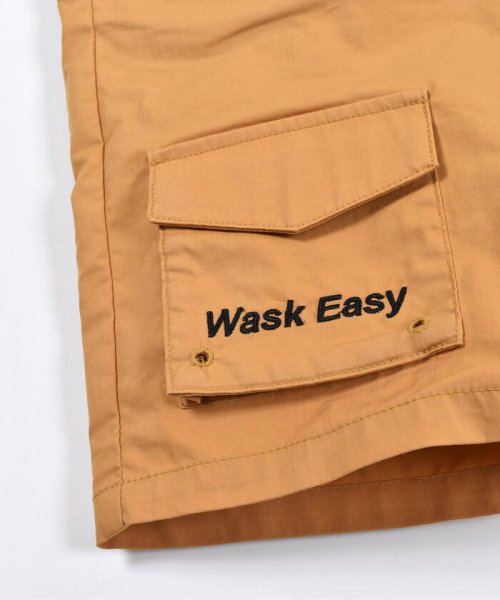 WASK(ワスク)/5分丈 ツイル + メッシュ 刺繍 ポケット クライマーパンツ (100~160/img17