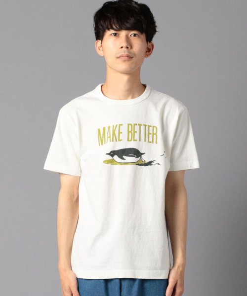 GLOSTER(GLOSTER)/【BARNS/バーンズ】吊り編み別注Tシャツ　MAKE BETTER/img01