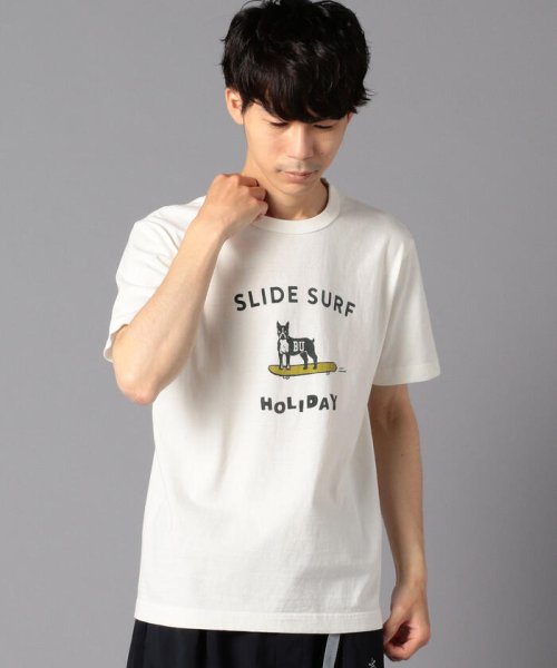 GLOSTER(GLOSTER)/【BARNS/バーンズ】吊り編み別注Tシャツ　HOLIDAY/img10