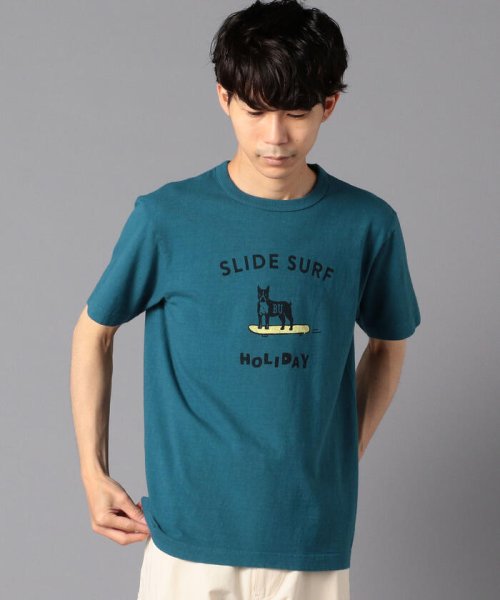 GLOSTER(GLOSTER)/【BARNS/バーンズ】吊り編み別注Tシャツ　HOLIDAY/img12