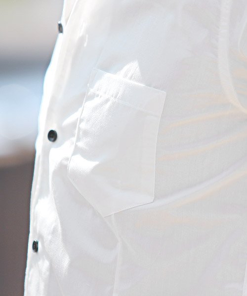 LUXSTYLE(ラグスタイル)/イタリアンカラー7分袖シャツ/イタリアンカラー シャツ メンズ 7分袖 七分袖 ストライプ BITTER ビター系/img12