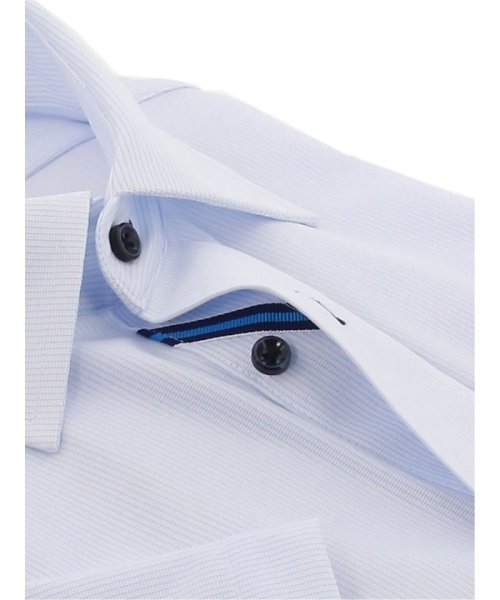 TAKA-Q(タカキュー)/ノーアイロン ストレッチ レギュラーフィット ワイドカラー 半袖 ニットシャツ ワイシャツ/img03