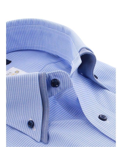 TAKA-Q(タカキュー)/形態安定吸水速乾 レギュラーフィット 2枚衿ボタンダウン 半袖 ワイシャツ/img01