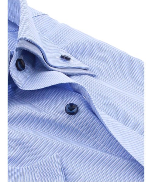 TAKA-Q(タカキュー)/形態安定吸水速乾 レギュラーフィット 2枚衿ボタンダウン 半袖 ワイシャツ/img03