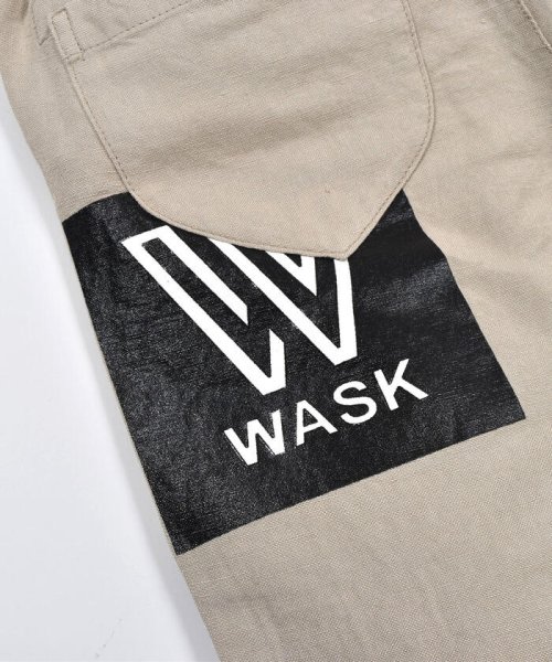 WASK(ワスク)/5.5分丈 ボックス プリントアサレーヨン パンツ (100~160cm)/img12