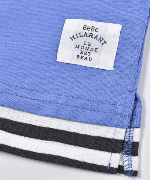 BeBe(ベベ)/レイヤード風 ボーダー ポケット 半袖 Tシャツ （90～150cm）/img04