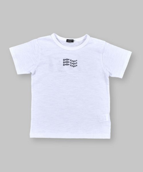 BeBe(ベベ)/1971 ロゴ ウェーブ プリント 半袖 Tシャツ （90～150cm）/img01