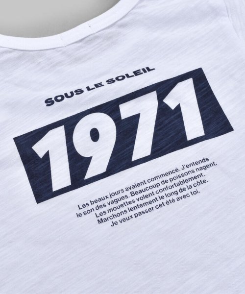 BeBe(ベベ)/1971 ロゴ ウェーブ プリント 半袖 Tシャツ （90～150cm）/img04