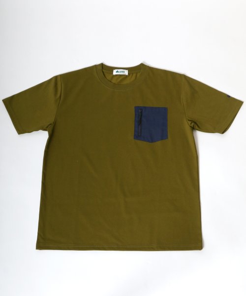 MARUKAWA(マルカワ)/【LOGOS】ロゴス 布帛 ジップポケットTシャツ 半袖/img07
