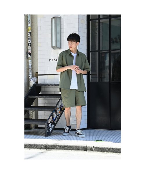 MAC HOUSE(men)(マックハウス（メンズ）)/NAVY ネイビー SOLOTEX(R) ストレッチコーチシャツ NV842339/img03