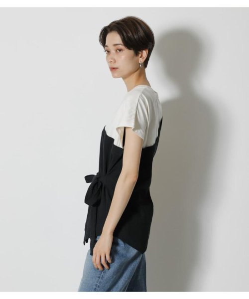 AZUL by moussy(アズールバイマウジー)/FAKE LAYERED ONE SHOULDER TOPS/img05
