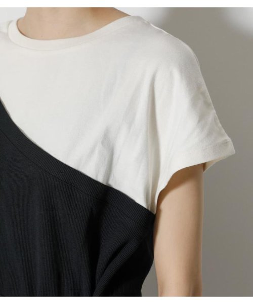 AZUL by moussy(アズールバイマウジー)/FAKE LAYERED ONE SHOULDER TOPS/img07