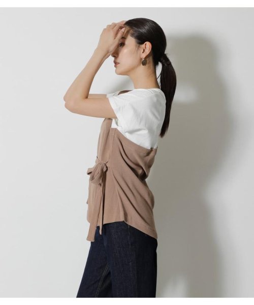 AZUL by moussy(アズールバイマウジー)/FAKE LAYERED ONE SHOULDER TOPS/img10