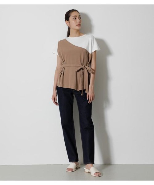 AZUL by moussy(アズールバイマウジー)/FAKE LAYERED ONE SHOULDER TOPS/img12