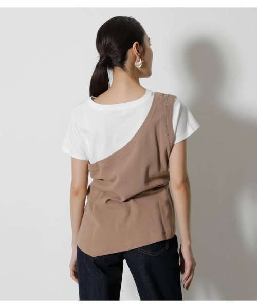 AZUL by moussy(アズールバイマウジー)/FAKE LAYERED ONE SHOULDER TOPS/img15