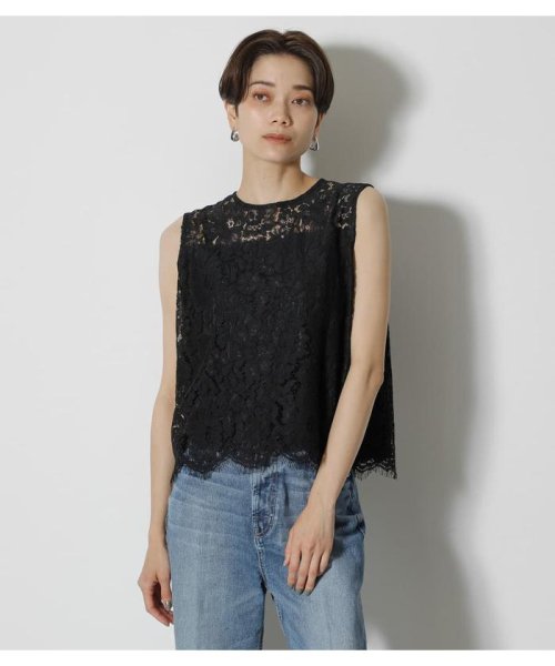 AZUL by moussy(アズールバイマウジー)/SCALLOP LACE TOPS/img04
