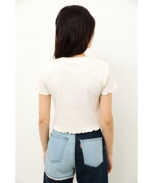 LAGUA GEM(ラグアジェム)/FRONT BUTTON CROPPED TOPS/img04