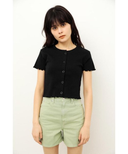 LAGUA GEM(ラグアジェム)/FRONT BUTTON CROPPED TOPS/img09