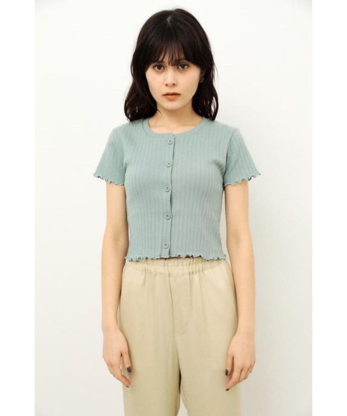 LAGUA GEM(ラグアジェム)/FRONT BUTTON CROPPED TOPS/img23