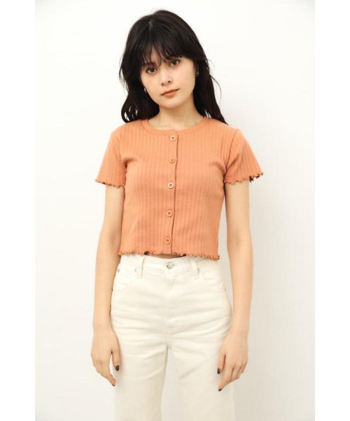 LAGUA GEM(ラグアジェム)/FRONT BUTTON CROPPED TOPS/img30