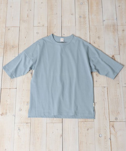 marukawa shonan(marukawa shonan)/【sportswear/スポーツウェア】ドロップショルダー 七分袖Tシャツ Tシャツ ヘビーウェイト ビッグシルエット シンプル 無地/img02