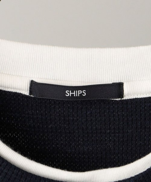 SHIPS MEN(シップス　メン)/SHIPS: ワッフル フェイクレイヤード クルーネック Tシャツ/img10