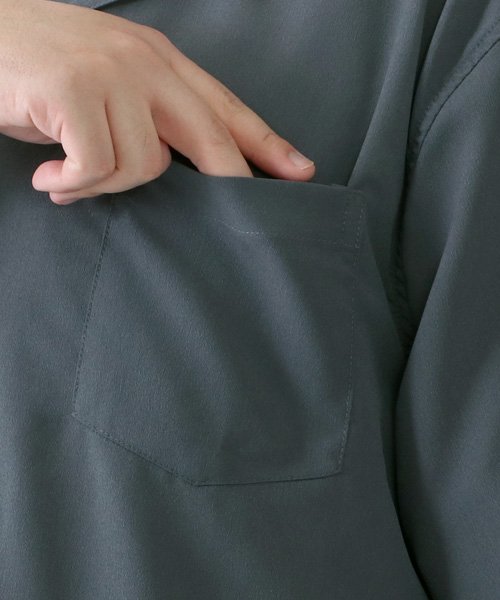 MARUKAWA(大きいサイズのマルカワ)/大きいサイズ 2L 3L 4L 5L オープンカラーシャツ 半袖 開襟シャツ メンズ カジュアル 半そで 綿麻  夏 /img02