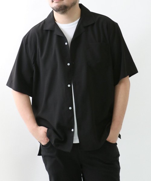 MARUKAWA(大きいサイズのマルカワ)/大きいサイズ 2L 3L 4L 5L オープンカラーシャツ 半袖 開襟シャツ メンズ カジュアル 半そで 綿麻  夏 /img09
