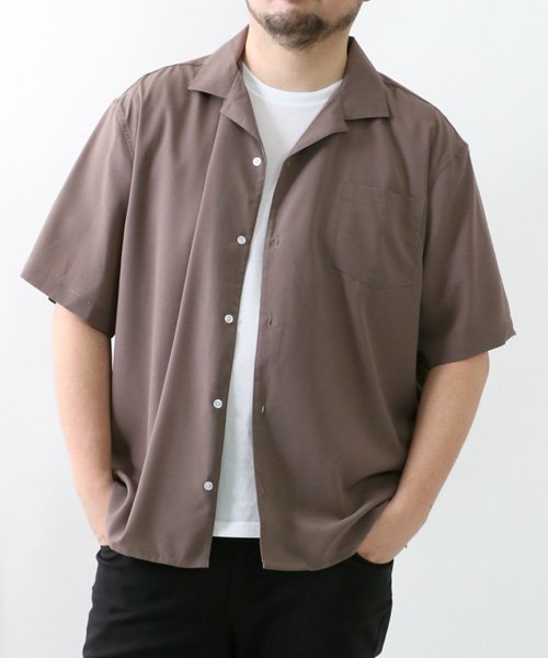 MARUKAWA(大きいサイズのマルカワ)/大きいサイズ 2L 3L 4L 5L オープンカラーシャツ 半袖 開襟シャツ メンズ カジュアル 半そで 綿麻  夏 /img11