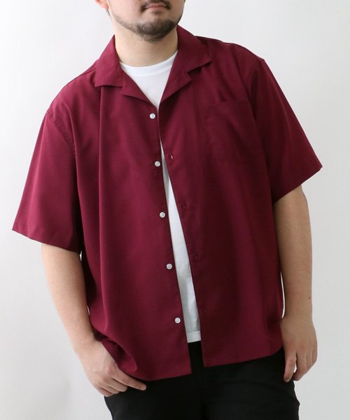 MARUKAWA(大きいサイズのマルカワ)/大きいサイズ 2L 3L 4L 5L オープンカラーシャツ 半袖 開襟シャツ メンズ カジュアル 半そで 綿麻  夏 /img14