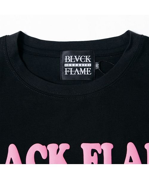 SB Select(エスビーセレクト)/BLACK FLAME バンダナ柄×スマイルプリントクルーネック半袖ビッグTシャツ メンズ ロゴ バンダナ柄  ビッグシルエット/img08