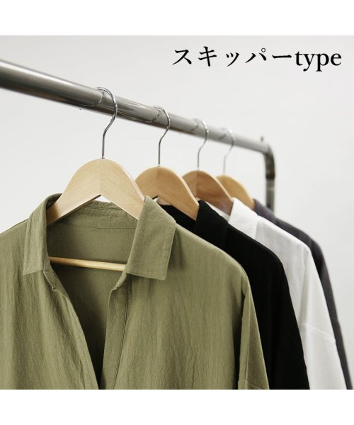 and it_(アンドイット)/選べる2type！スキッパー＆ベーシックシャツワンピース ワンピース シャツワンピース レディース 春夏 シャツワンピ ロング ロング丈 ロングワンピ スキッパ/img06