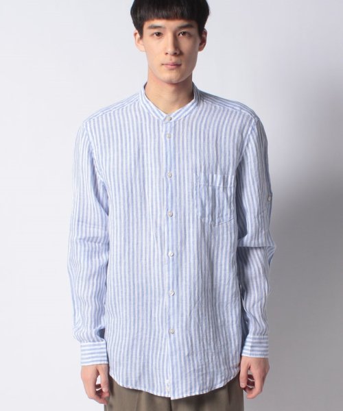 BENETTON (mens)(ベネトン（メンズ）)/リネンバンドカラーシャツ/img31