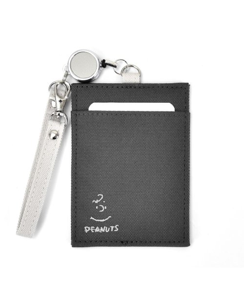 スヌーピー パスケース 定期入れ 二つ折り 合成皮革 リール付き 3枚 キャラクター シンプル Icカードケース カードケース コンパクト 通勤 かわいい 可愛 ランナー Runner Magaseek