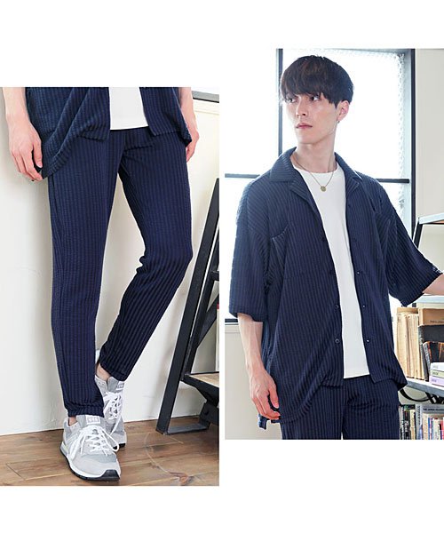 TopIsm(トップイズム)/上下セット/オープンカラーシャツジャケットとワイドパンツ韓国ファッション/img10