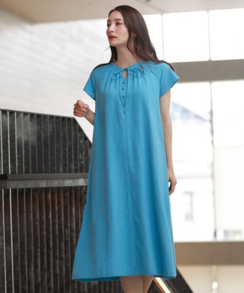 セール マッキントッシュ フィロソフィー Mackintosh Philosophy フロントリボンリネンワンピース Magaseek