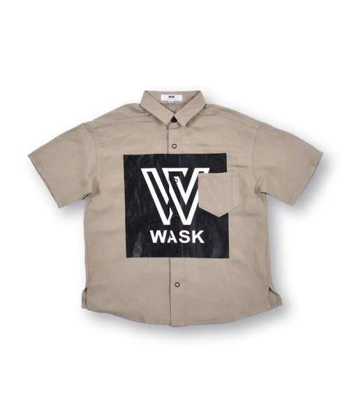 WASK(ワスク)/ボックスロゴ ワイド アサレーヨン 半袖 シャツ (100~160cm)/img07