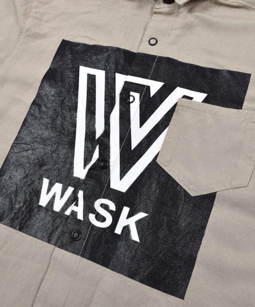 WASK(ワスク)/ボックスロゴ ワイド アサレーヨン 半袖 シャツ (100~160cm)/img10