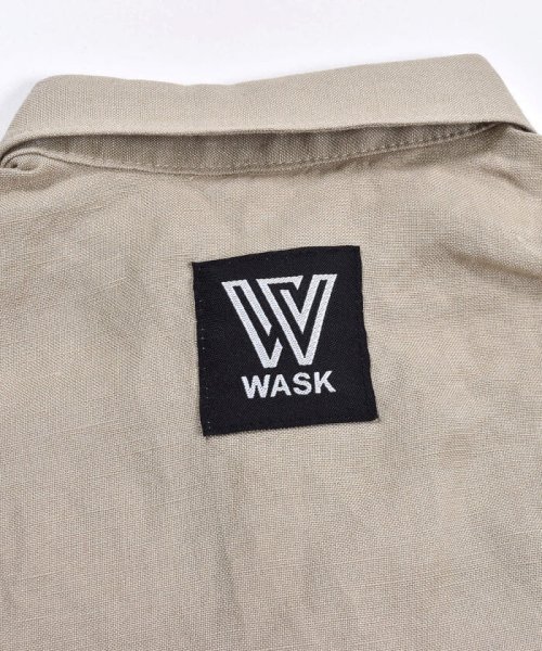 WASK(ワスク)/ボックスロゴ ワイド アサレーヨン 半袖 シャツ (100~160cm)/img13