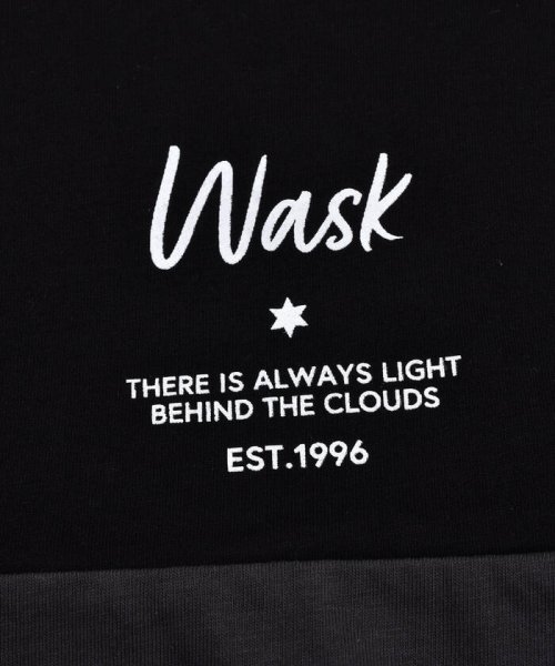 WASK(ワスク)/ロゴ 切り替え バイカラー 天竺 半袖 Tシャツ (100~160cm)/img04