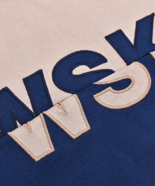 WASK(ワスク)/ロゴ 切り替え バイカラー 天竺 半袖 Tシャツ (100~160cm)/img11