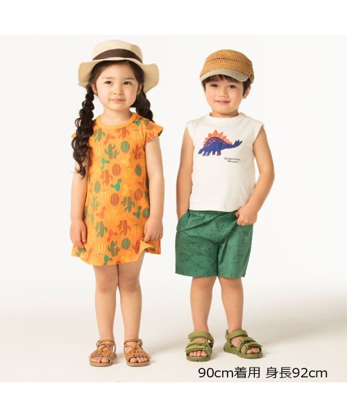 moujonjon(ムージョンジョン)/【子供服】 moujonjon (ムージョンジョン) 恐竜刺繍ノースリーブＴシャツ 90cm～140cm M34863/img07
