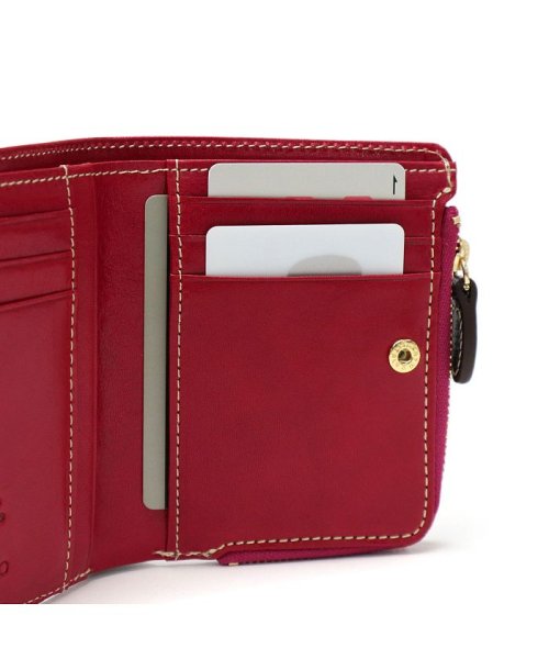 アルベロ 財布 ALBERO 二つ折り 二つ折り財布 PIERROT ピエロ 小銭入れ 縦型 薄い 本革 革 レザー レディース 6434 