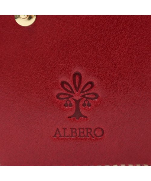 アルベロ 財布 ALBERO 二つ折り 二つ折り財布 PIERROT ピエロ 小銭入れ 縦型 薄い 本革 革 レザー レディース 6434 